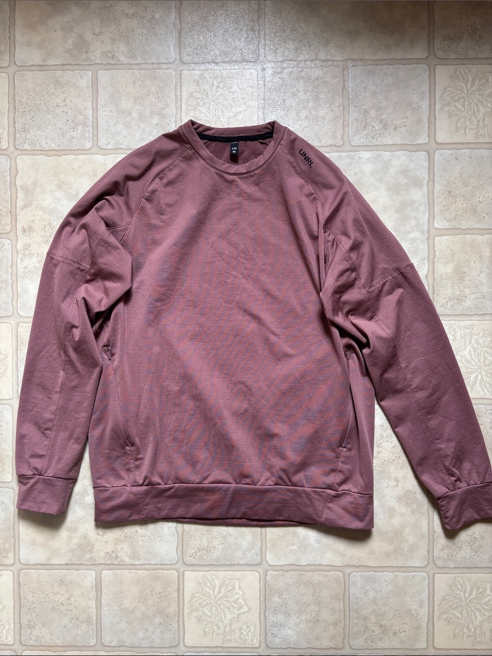 UNRL Unisex Rosewood Crossover Crewneck Sweatshirt Size Medium